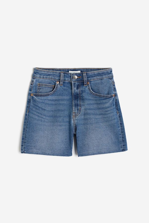 Short Skinny High en denim