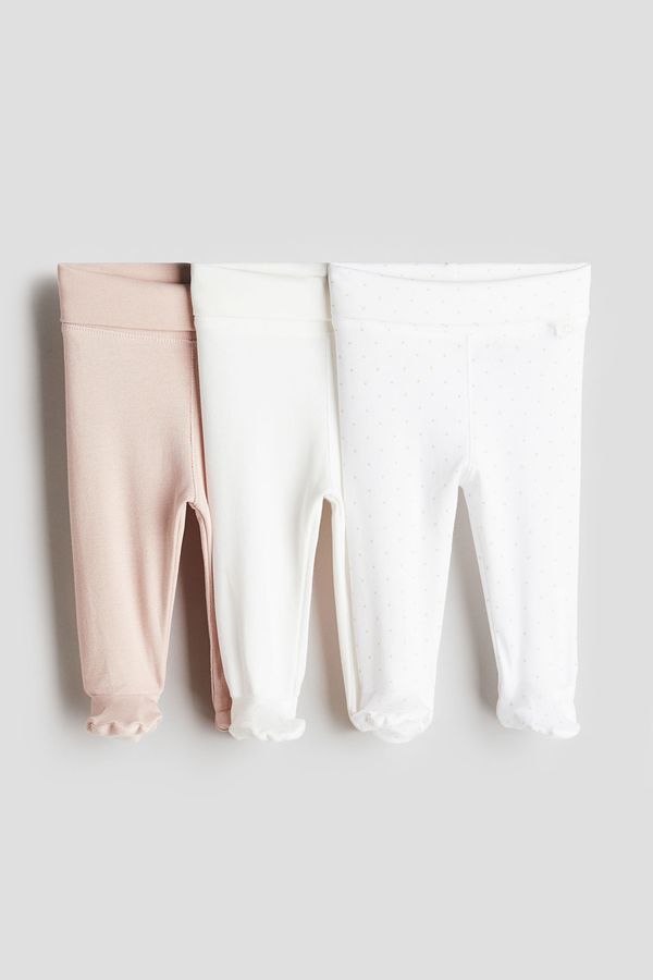 Pack de 3 leggings con cintura plegable