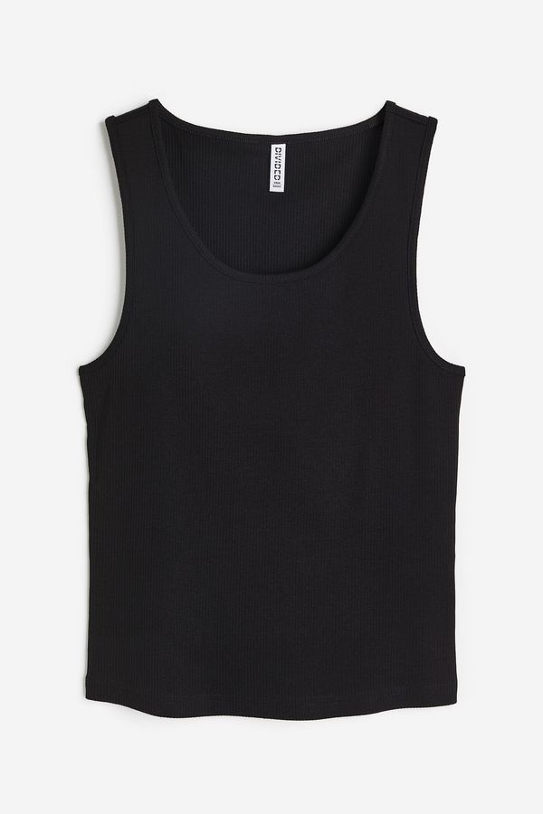 Musculosa acanalada de algodón