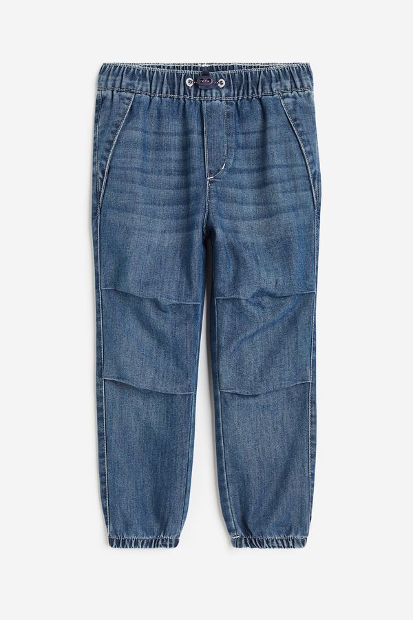 Jogger parachute en denim