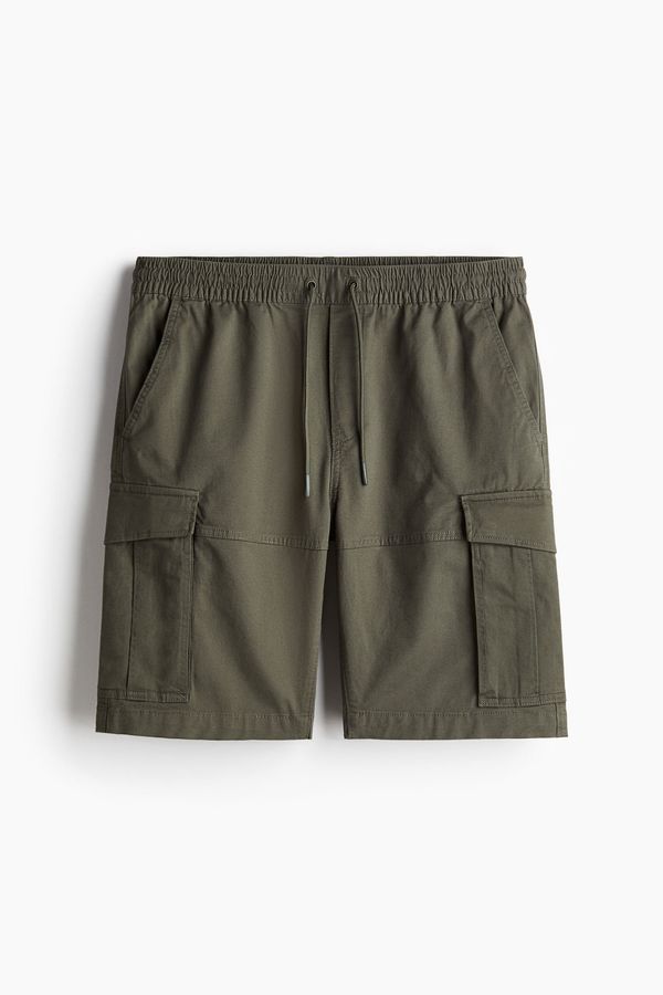 Bermudas cargo de sarga Regular Fit