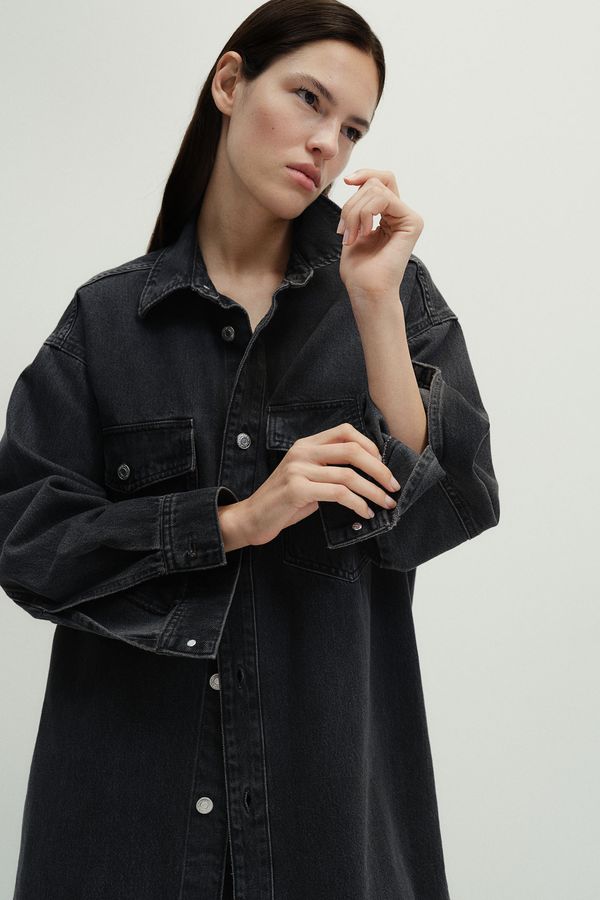 Camisa denim oversized