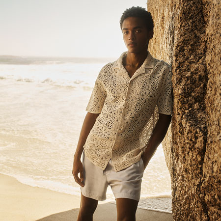 Look de playa fashion hombre